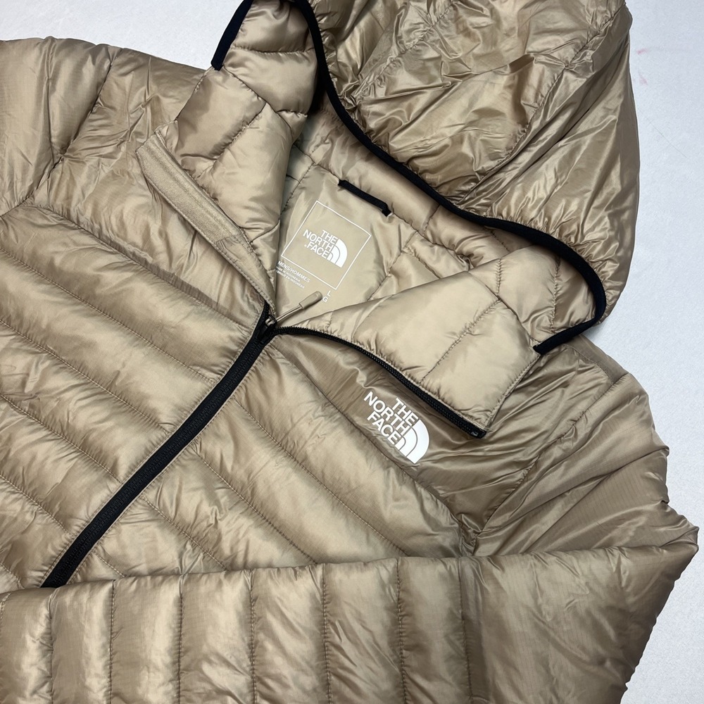 The North Face Terra Peak‎ Zip-Up Hoodie Coat Mens Large Mushroom Gray (Tan)